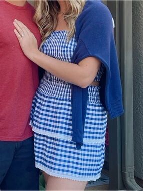 Blue Gingham 4th of July Set 💙🤍❤️
